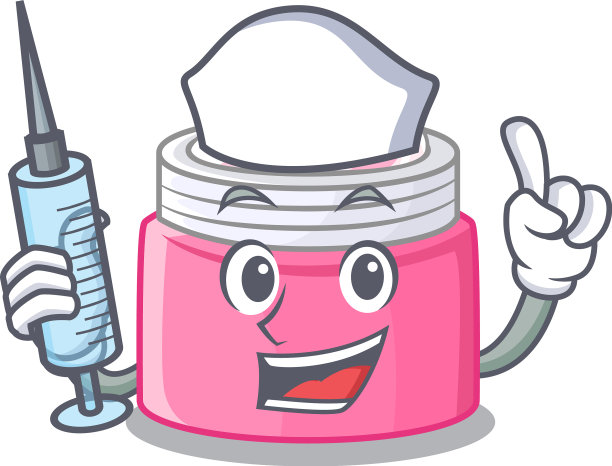 卡通形式的护士面霜图片下载