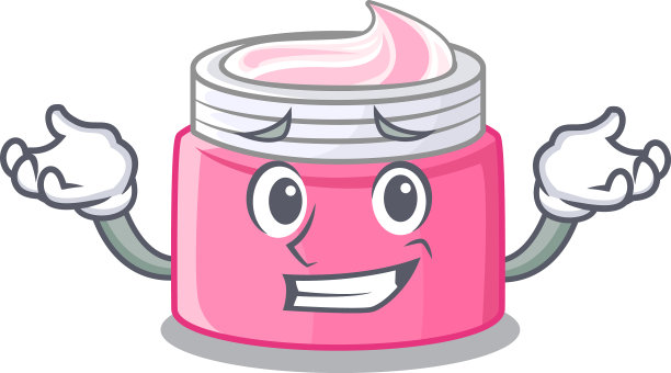 咧嘴笑面霜的卡通形式图片下载