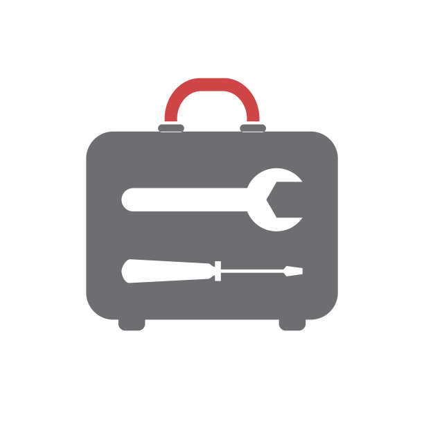 无人机维修图标在白色背景的图形图片下载