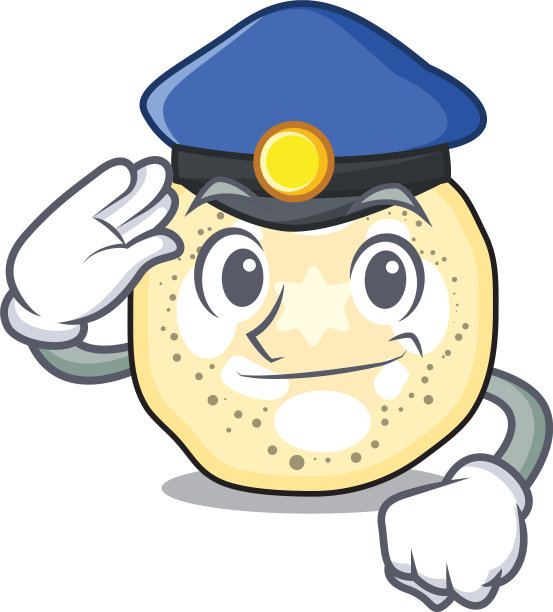警察茄子切片的卡通形式图片下载