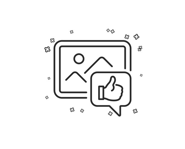 就像照片线图标竖起大拇指一样图片下载