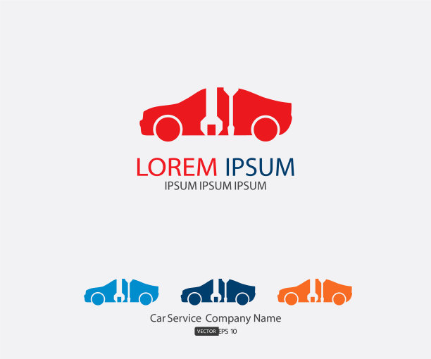 汽车服务图标汽车维修平面保养图片下载