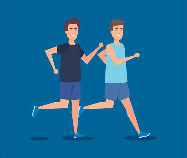 健身男孩与运动服设计图片下载