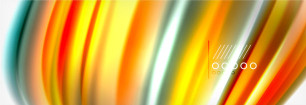 抽象波浪线条液体彩虹风格图片下载