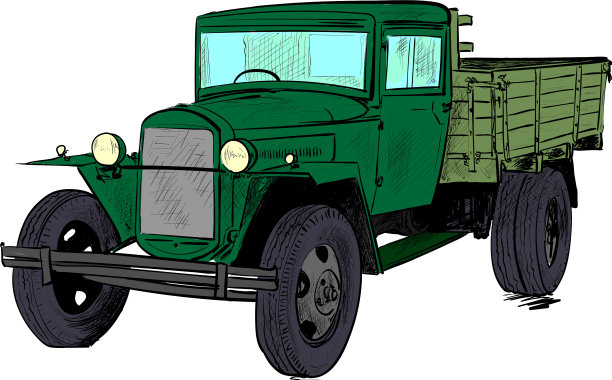 旧卡车的车图片下载