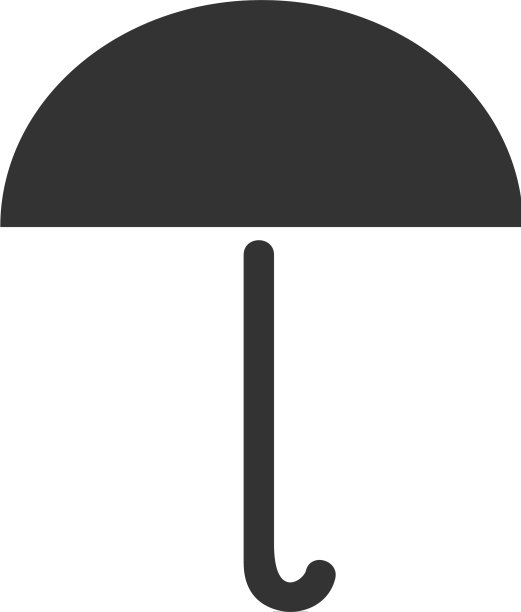扁平雨伞图标图片下载