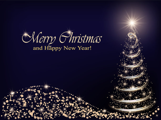 圣诞快乐和新年贺卡与众不同图片下载