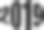 扭曲的数字2019鱼的形状图片下载