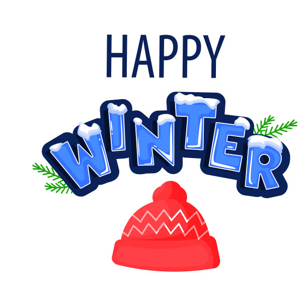 字冬盖雪冰线的文字图片下载