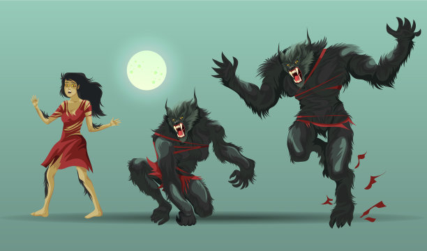 女人把狼人图片下载