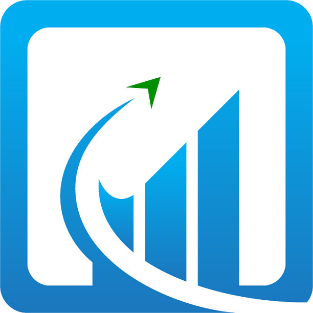 业务增长方形线条logo图片下载