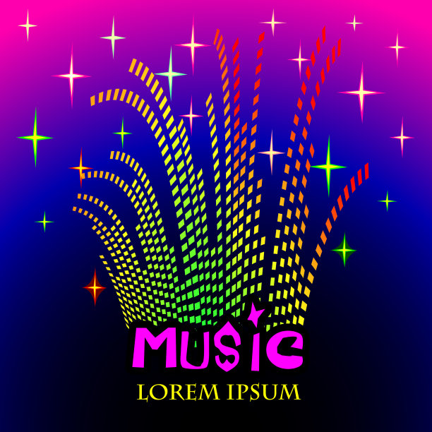 音乐的声波图片下载