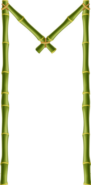 大写字母m用绿色竹竿做成图片下载