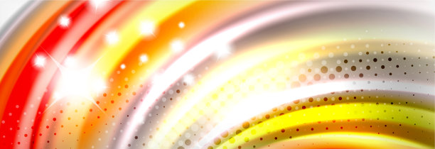 抽象波浪线条液体彩虹风格图片下载