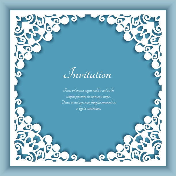 方形框架与切花边的角落图片下载