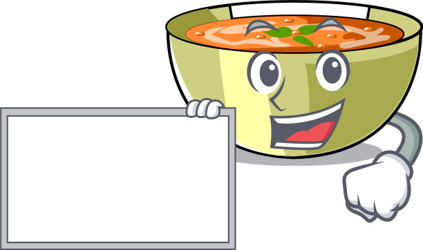 还有吉祥物碗里的扁豆汤图片下载