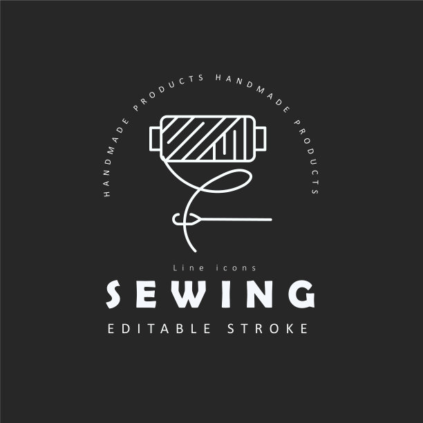图标和标志缝制和手工编辑图片下载