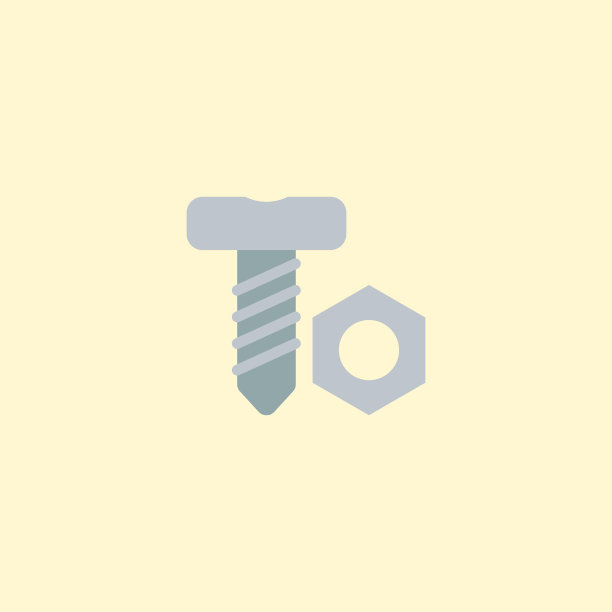 螺栓图标平面元素的图片下载