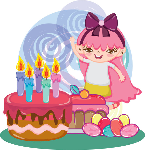 女孩的生日聚会图片下载