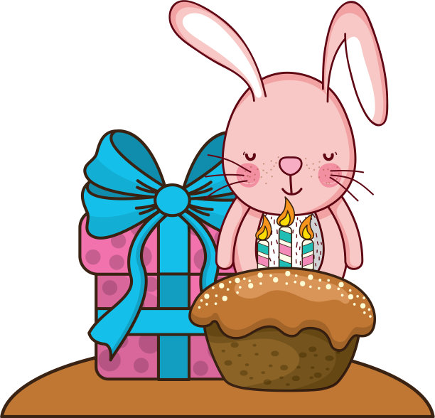 生日快乐可爱的小动物图片下载