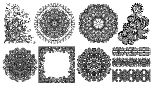 收集无缝民族装饰图片下载