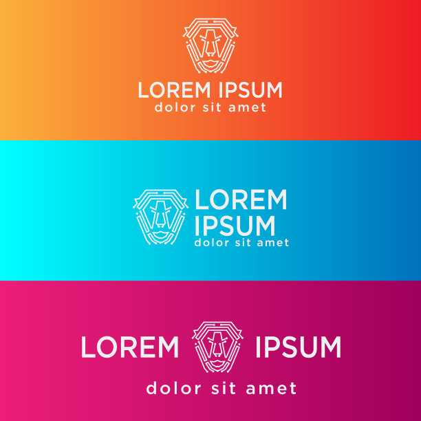 雄狮科技创意标志模板图片下载