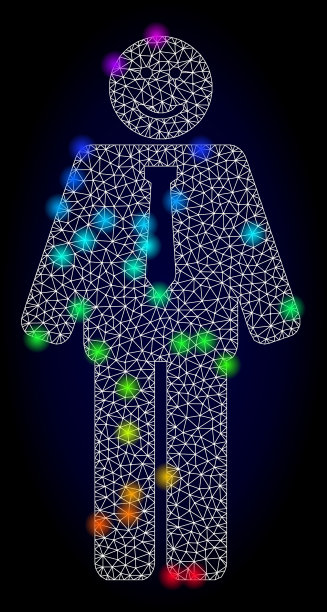 骷髅网快乐老板带彩虹图片下载