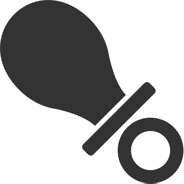 乳头图标平图片下载