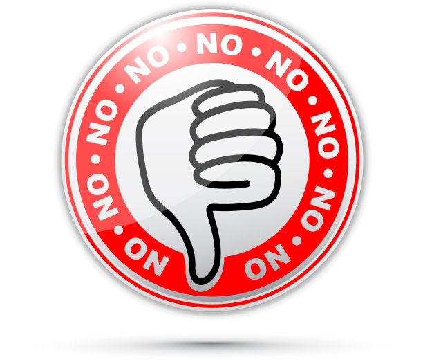 没有拇指向下的图标图片下载