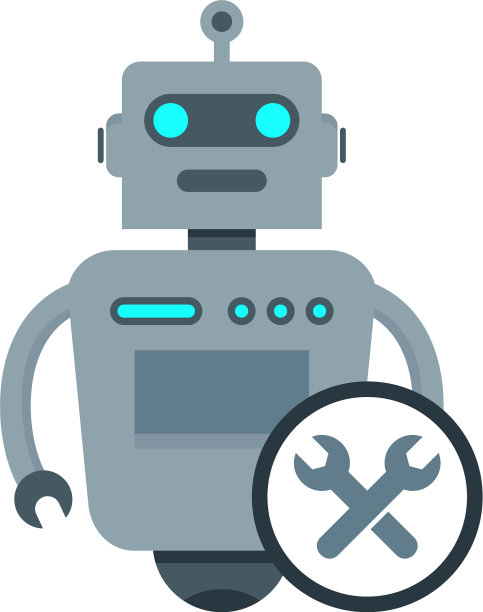修复机器人标志图标设计图片下载