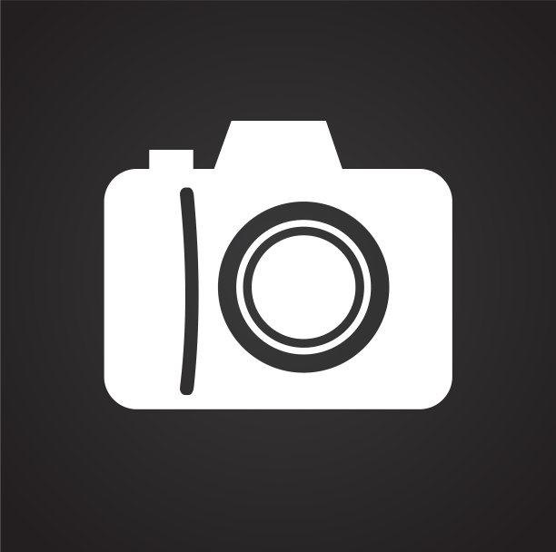 相机图标设置为黑色背景图片下载
