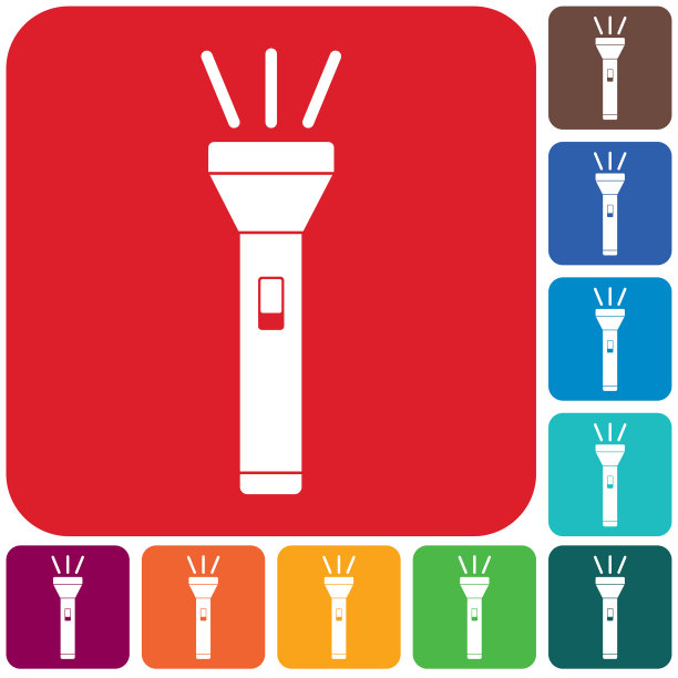 手电筒图标便携式手电筒图片下载