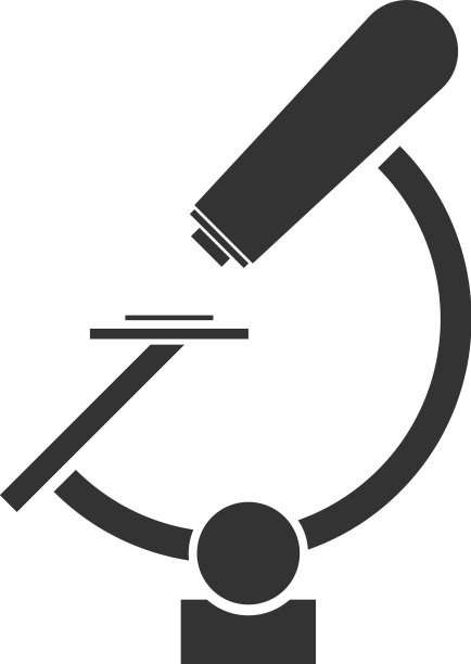 显微镜图标平图片下载