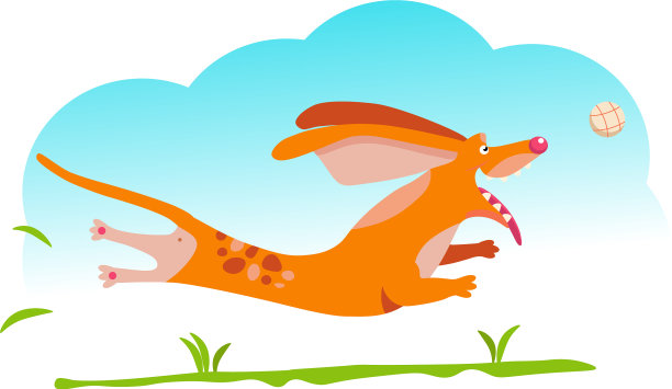 红色的腊肠狗图片下载