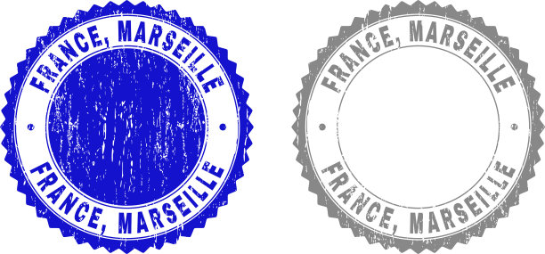 Grunge France marseille刮出了水印图片下载