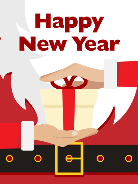 圣诞老人短信横幅红色圣诞老人套装图片下载