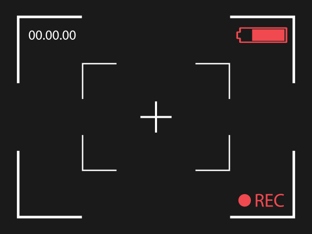 相机取景器屏幕上的黑色背景图片下载