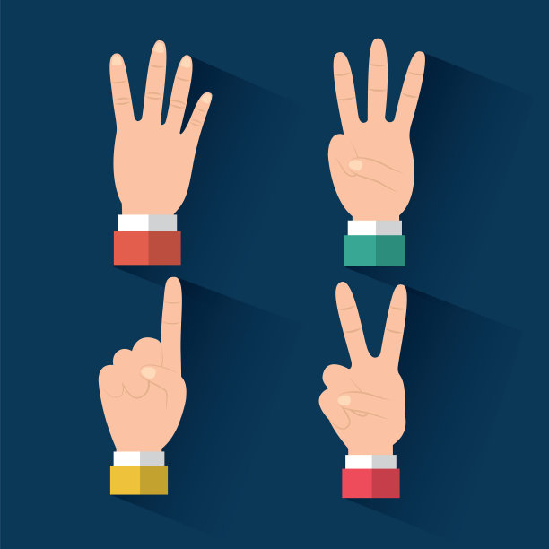 一组不同的手势是指数图片下载