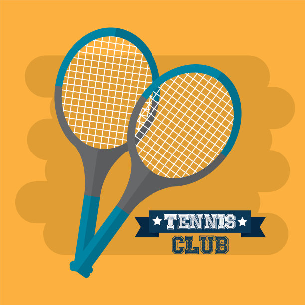 网球俱乐部的球拍运动器材图片下载