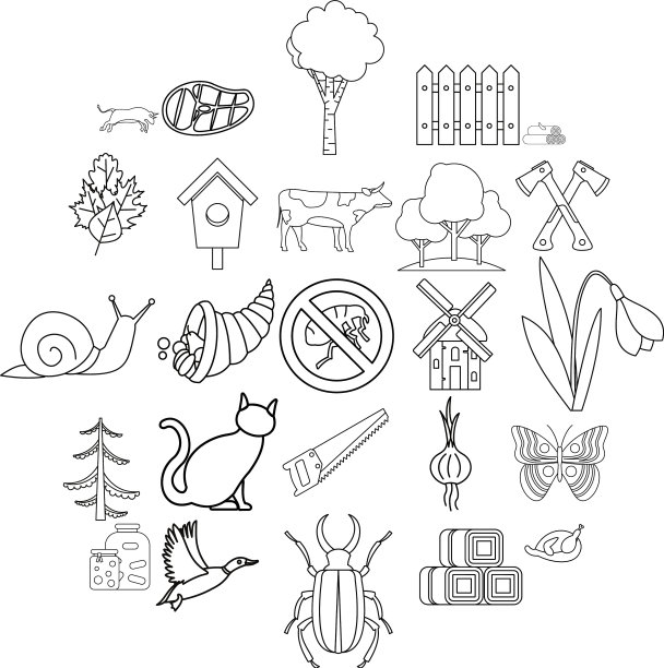 定居点图标设置轮廓样式图片下载