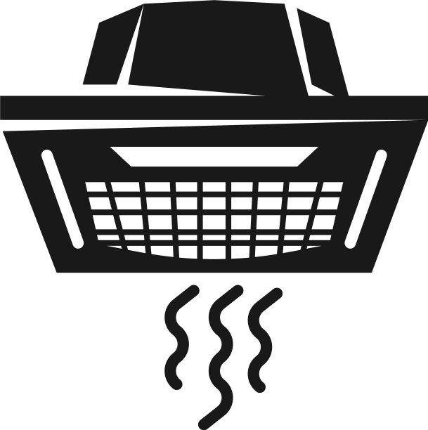 吊顶空调图标简约风格图片下载