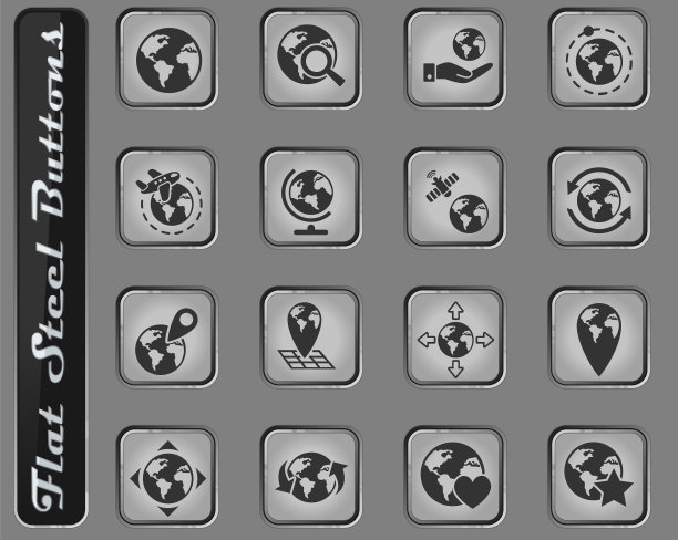 地球仪图标设置图片下载