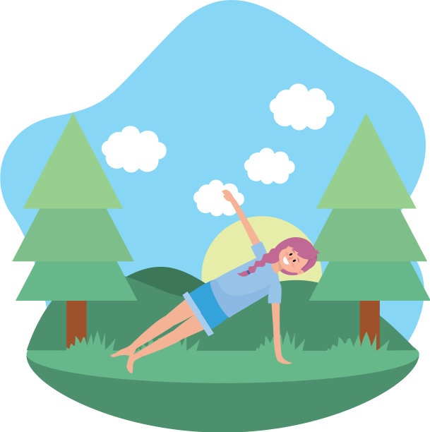 健身女性练习瑜伽图片下载