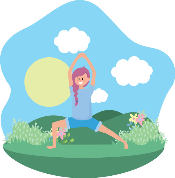 健身女性练习瑜伽图片下载