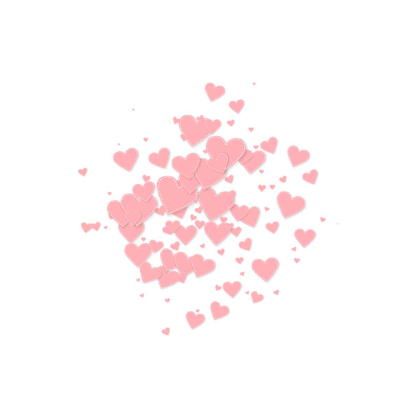 粉色心形爱的五彩纸屑情人节爆炸图片下载