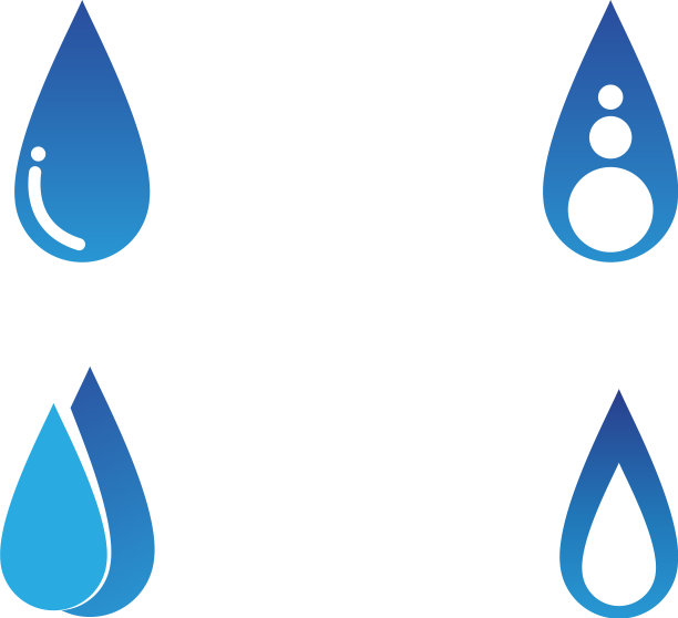 水的自然标志和符号模板图标应用程序图片下载