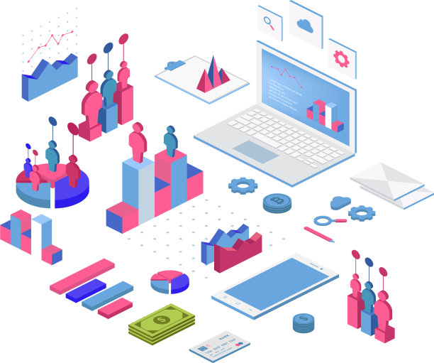 平面三维等距信息图为您的业务图片下载