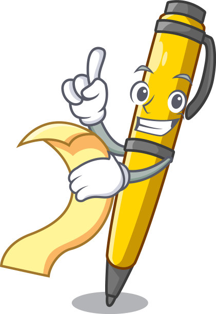 与菜单经典圆珠笔隔离图片下载