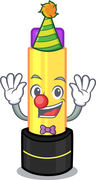 小丑唇膏卡通造型图片下载