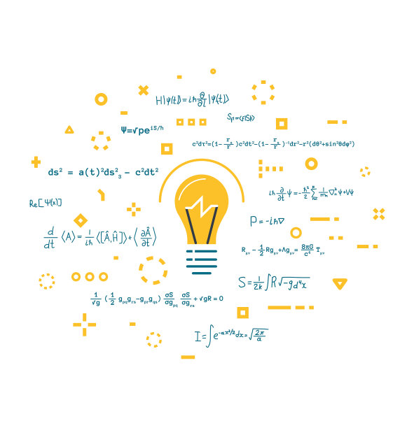灯泡和科学思想图片下载